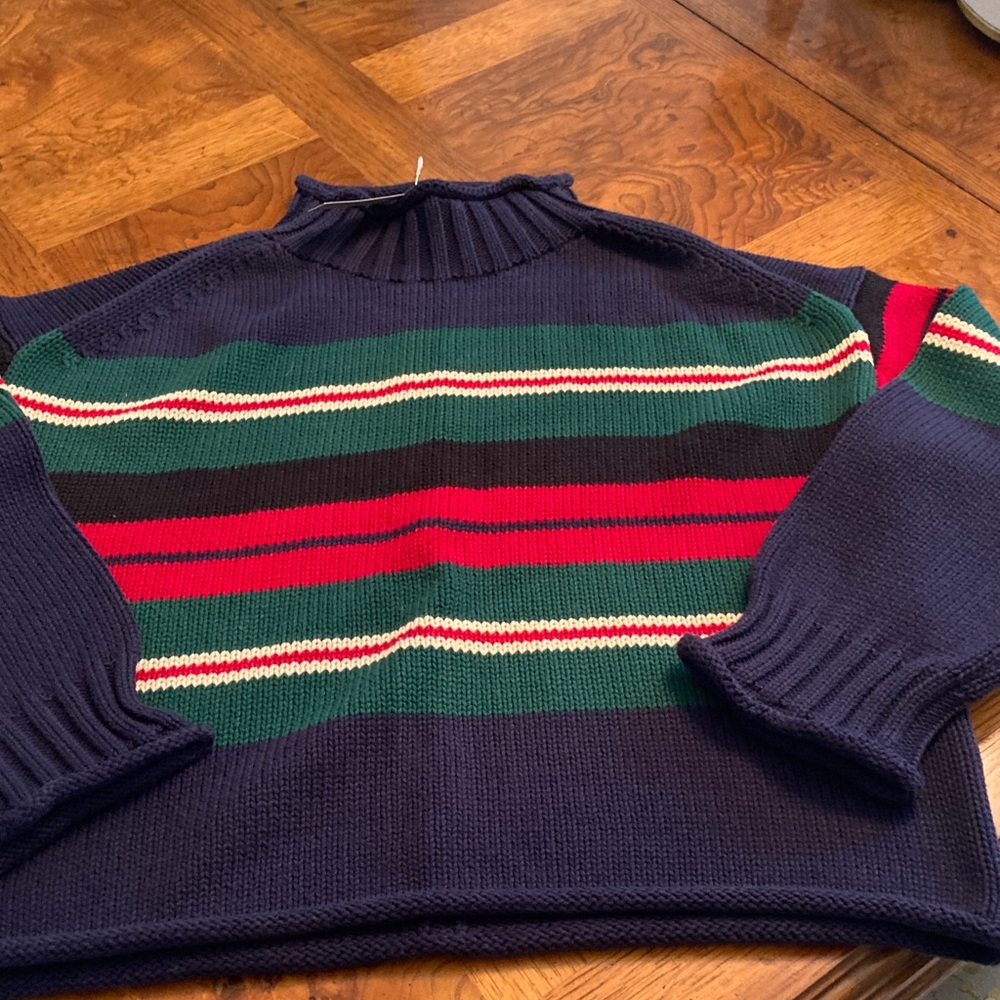 J. Crew Multicolor Striped Rollneck 2025 sweater. Size XS